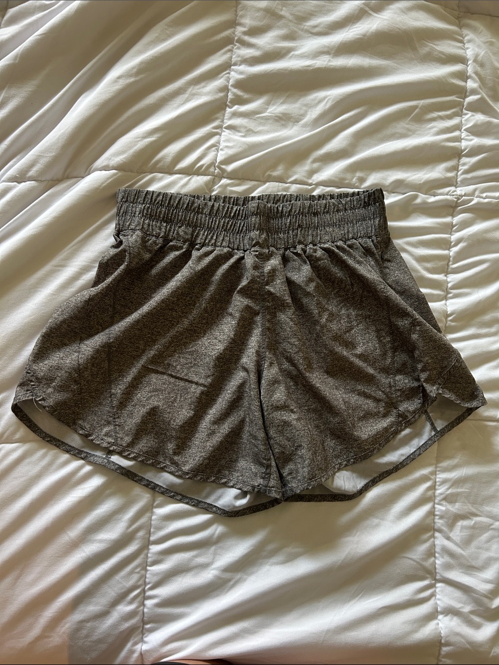 Women’s Athletic Elastic-Waist Shorts - Gray